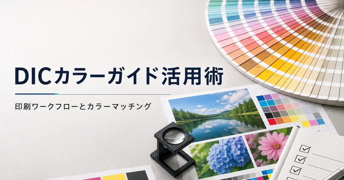 DICカラーガイドを使った印刷ワークフローとカラーマッチング確認